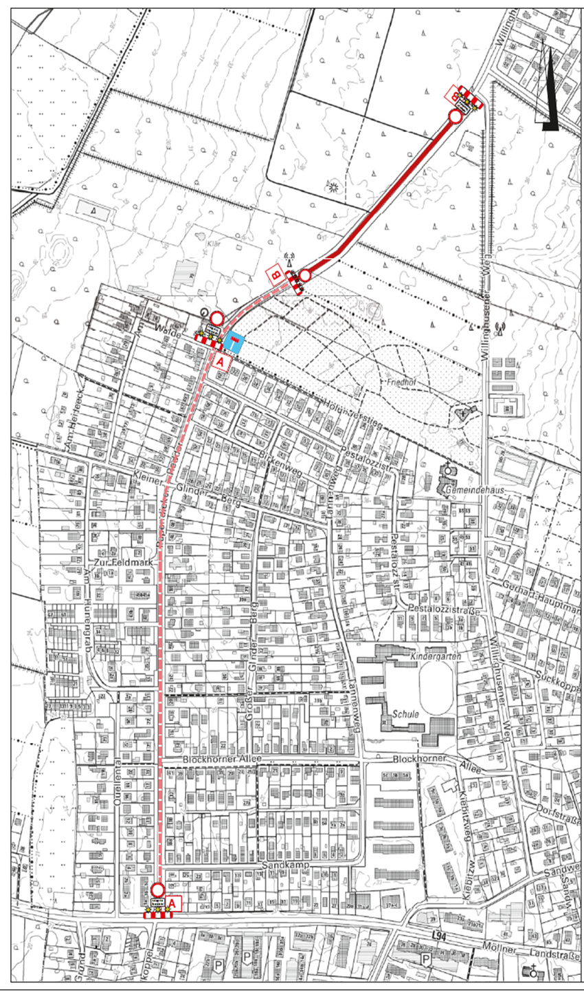 Bauabschnitt 5 der K109 in Glinde